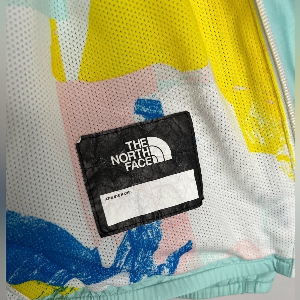 The North Face Jacket Youth Size Girls 14-16 Windbreaker Mint Green Floral - Picture 3 of 8